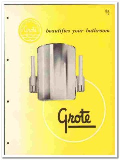 Grote Mfg Company 1949 vintage bathroom catalog cabinets Grote Mfg Company 1949 vintage bathroom catalog cabinets