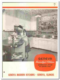 Geneva Modern Kitchens Inc 1949 vintage kitchen catalog steel cabinets Geneva Modern Kitchens Inc 1949 vintage kitchen catalog steel cabinets
