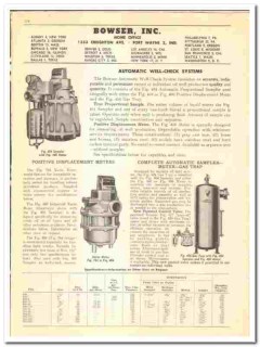 Bowser Inc 1947 vintage oil gas catalog oilfield well-check system
