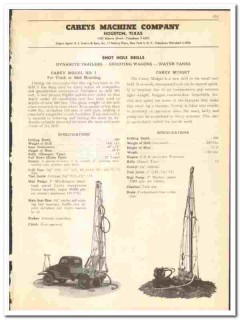 Careys Machine Company 1947 vintage oil gas catalog oilfield drills Careys Machine Company 1947 vintage oil gas catalog oilfield drills