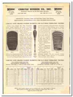 Carlyle Rubber Company 1947 vintage oil gas catalog oilfield belting Carlyle Rubber Company 1947 vintage oil gas catalog oilfield belting