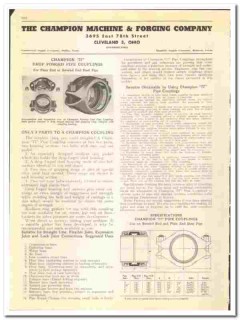 Champion Machine Forging Company 1947 vintage oil gas catalog oilfield