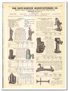Duff-Norton Mfg Company 1947 vintage oil gas catalog oilfield jacks Duff-Norton Mfg Company 1947 vintage oil gas catalog oilfield jacks