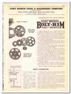 Fort Worth Steel Machinery Company 1947 vintage oil catalog oilfield