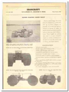 Ironcraft 1947 vintage oil gas catalog oilfield Kelpsch marsh buggy Ironcraft 1947 vintage oil gas catalog oilfield Kelpsch marsh buggy