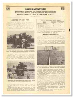 Johns-Manville 1947 vintage oil gas catalog oilfield asbestos felts