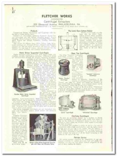 Fletcher Works Inc 1939 vintage industrial catalog centrifugal Fletcher Works Inc 1939 vintage industrial catalog centrifugal