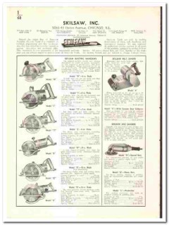 Skilsaw Inc 1939 vintage industrial catalog electric tools