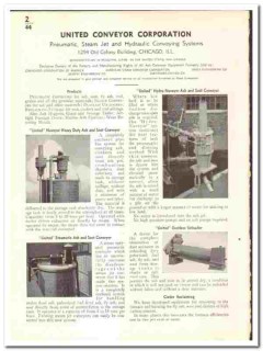 United Conveyor Corp 1939 vintage industrial catalog ash soot United Conveyor Corp 1939 vintage industrial catalog ash soot