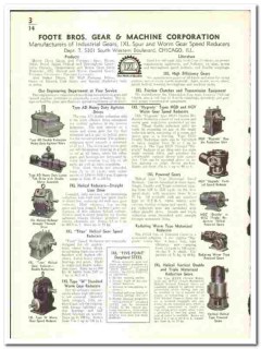 Foote Bros Gear Machine Company 1939 vintage industrial catalog