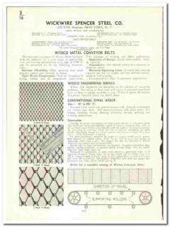 Wickwire Spencer Steel Company 1939 vintage industrial catalog Wissco Wickwire Spencer Steel Company 1939 vintage industrial catalog Wissco