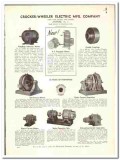 Crocker-Wheeler Electric Mfg Company 1939 vintage catalog motors