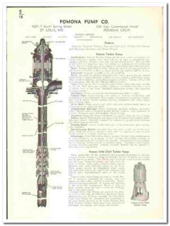 Pomona Pump Company 1939 vintage industrial catalog turbine Niagara