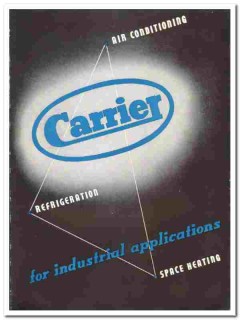 Carrier Corp 1939 vintage heating catalog refrigeration air condition Carrier Corp 1939 vintage heating catalog refrigeration air condition