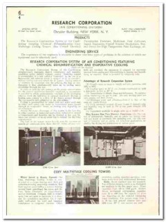 Research Corp 1939 vintage heating catalog air conditioning Coey