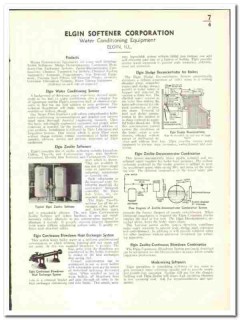 Elgin Softener Corp 1939 vintage plumbing catalog water conditioning