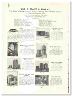 Wm B Scaife Sons Company 1939 vintage plumbing catalog water softener