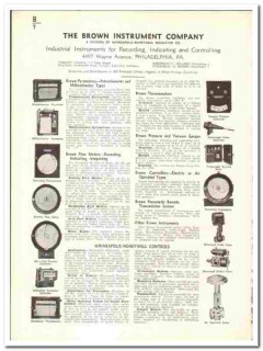 Brown Instrument Company 1939 vintage industrial catalog recording Brown Instrument Company 1939 vintage industrial catalog recording