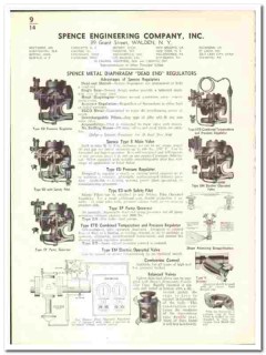 Spence Engineering Company 1939 vintage industrial catalog regulators