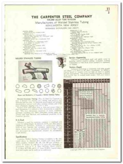 Carpenter Steel Company 1939 vintage industrial catalog stainless tube Carpenter Steel Company 1939 vintage industrial catalog stainless tube