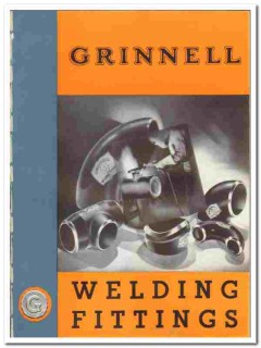 Grinnell Company 1939 vintage industrial catalog welding fittings