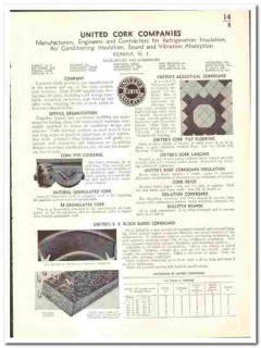 United Cork Companies 1939 vintage insulation catalog corkboard United Cork Companies 1939 vintage insulation catalog corkboard