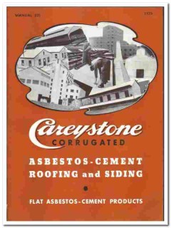 Philip Carey Company 1939 vintage roofing catalog asbestos Careystone Philip Carey Company 1939 vintage roofing catalog asbestos Careystone