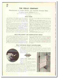 Peelle Company 1939 vintage door catalog freight elevator industrial Peelle Company 1939 vintage door catalog freight elevator industrial