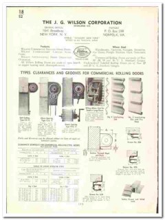 J G Wilson Corp 1939 vintage door catalog commercial rolling steel