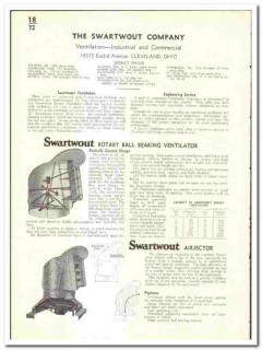 Swartwout Company 1939 vintage heating catalog industrial ventilator Swartwout Company 1939 vintage heating catalog industrial ventilator