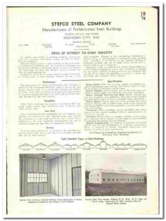 Stefco Steel Company 1939 vintage metal catalog Prefabricated Building