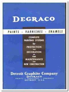 Detroit Graphite Company 1939 vintage paint catalog varnishes enamels Detroit Graphite Company 1939 vintage paint catalog varnishes enamels