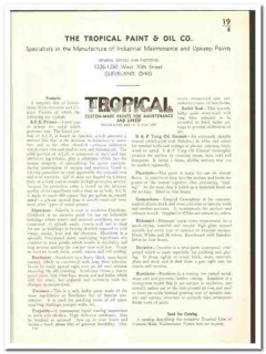Tropical Paint Oil Company 1939 vintage catalog industrial maintenance Tropical Paint Oil Company 1939 vintage catalog industrial maintenance