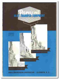 Davis Engineering Corp 1939 vintage heating catalog Paracoil transfer