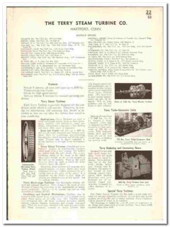 Terry Steam Turbine Company 1939 vintage industrial catalog generator Terry Steam Turbine Company 1939 vintage industrial catalog generator