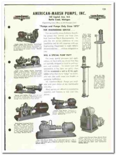 American-Marsh Pumps Inc 1960 vintage industrial catalog American-Marsh Pumps Inc 1960 vintage industrial catalog