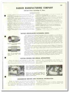 Badger Mfg Company 1960 vintage industrial catalog water distillation