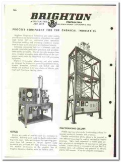 Brighton Corp 1960 vintage industrial catalog chemical equipment Brighton Corp 1960 vintage industrial catalog chemical equipment