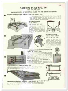 Cardinal Scale Mfg Company 1960 vintage industrial catalog Murphy Cardinal Scale Mfg Company 1960 vintage industrial catalog Murphy