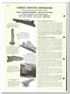 Carrier Conveyor Corp 1960 vintage industrial catalog vibrating Carrier Conveyor Corp 1960 vintage industrial catalog vibrating