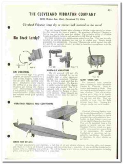 Cleveland Vibrator Company 1960 vintage industrial catalog conveyors Cleveland Vibrator Company 1960 vintage industrial catalog conveyors