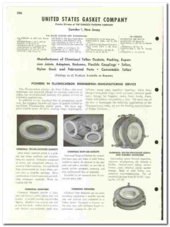 United States Gasket Company 1960 vintage industrial catalog Teflon United States Gasket Company 1960 vintage industrial catalog Teflon