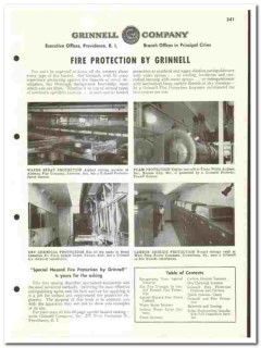 Grinnell Company 1960 vintage industrial catalog fire protection