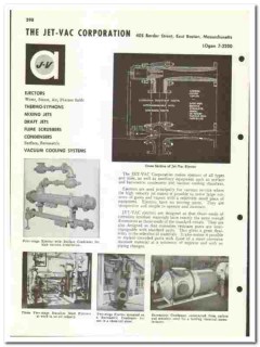 Jet-Vac Corp 1960 vintage industrial catalog ejectors vacuum service Jet-Vac Corp 1960 vintage industrial catalog ejectors vacuum service