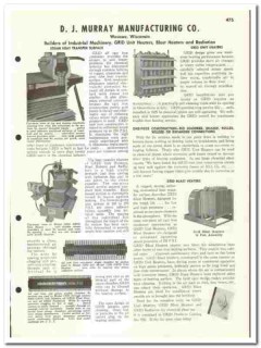 D J Murray Mfg Company 1960 vintage heating catalog GRID Unit Blast D J Murray Mfg Company 1960 vintage heating catalog GRID Unit Blast