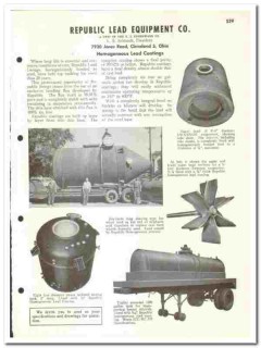 Republic Lead Equipment Company 1960 vintage industrial catalog lining Republic Lead Equipment Company 1960 vintage industrial catalog lining