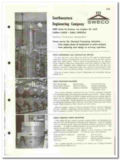 Southwestern Engineering Company 1960 vintage industrial catalog SWECO