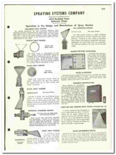 Spraying Systems Company 1960 vintage industrial catalog spray nozzles Spraying Systems Company 1960 vintage industrial catalog spray nozzles