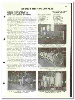 Superior Welding Company 1960 vintage industrial catalog fabricators
