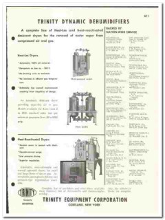 Trinity Equipment Corp 1960 vintage industrial catalog Dehumidifier Trinity Equipment Corp 1960 vintage industrial catalog Dehumidifier